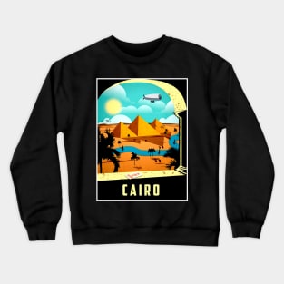 Cairo Egypt Travel and Tourism Advertising Print Crewneck Sweatshirt